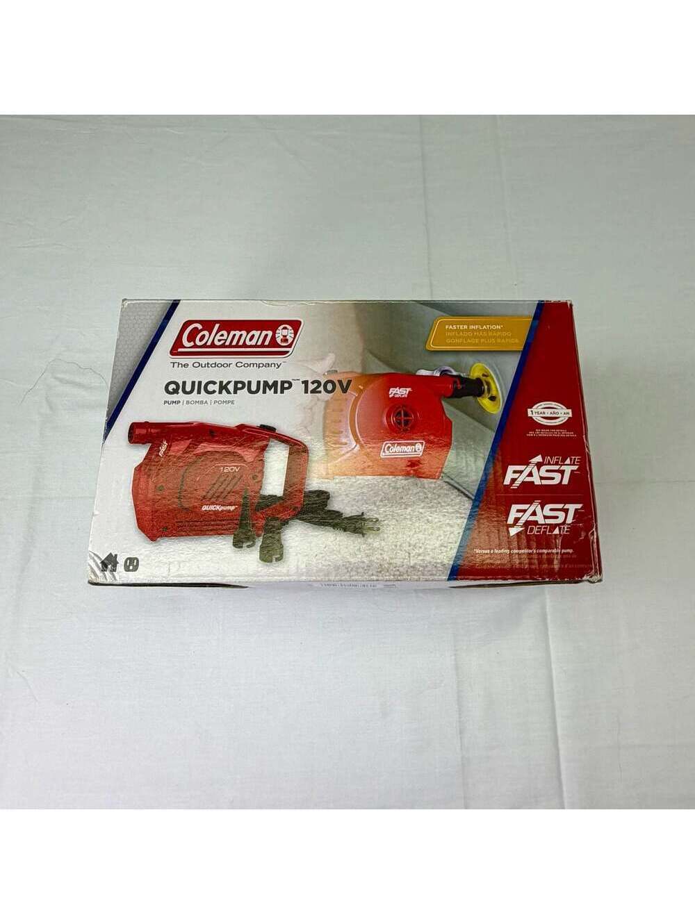 Coleman QuickPump 120V Electric Air Pump with Attachments